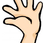 ダウン症のエコー写真の特徴：手